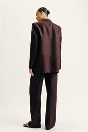 Pantalon droit 100 % lin