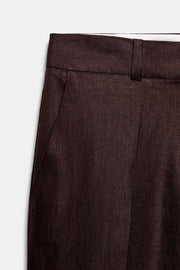 Pantalon droit 100 % lin