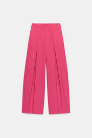 Pantalon large à plis