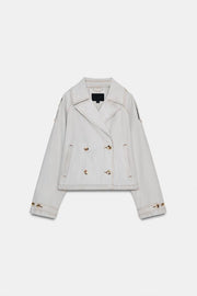 Veste chevrons effet délavé