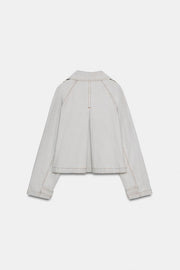 Veste chevrons effet délavé