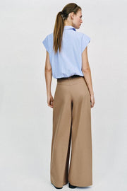 Pantalon large avec ceinture