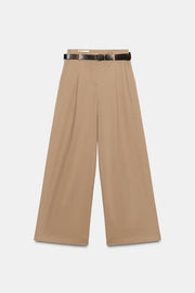 Pantalon large avec ceinture