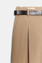 Pantalon large avec ceinture