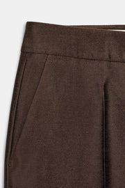 Pantalon slim satiné