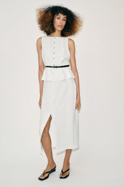 Robe midi avec ceinture