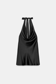 Robe dos-nu satinée