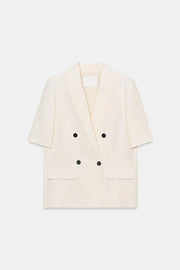 Blazer en lin à manches courtes ZW Collection