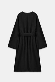 Manteau 100 % lin avec ceinture ZW Collection