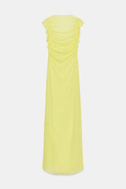 Robe longue en georgette