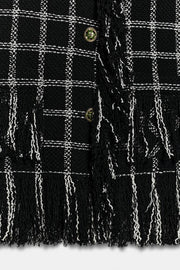 Veste à carreaux et franges ZW Collection