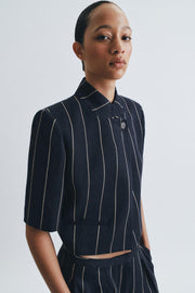 Veste à rayures en lin ZW Collection