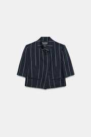 Veste à rayures en lin ZW Collection