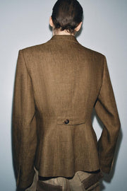 Blazer en mélange de lin ZW Collection