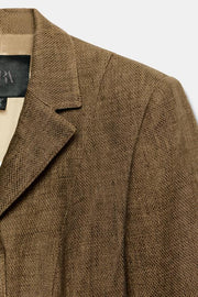 Blazer en mélange de lin ZW Collection