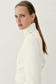 Veste croisée à bouton doré