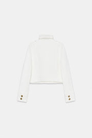 Veste croisée à bouton doré