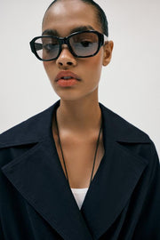 Veste trench en lin avec ceinture