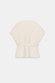 Gilet en maille avec ceinture