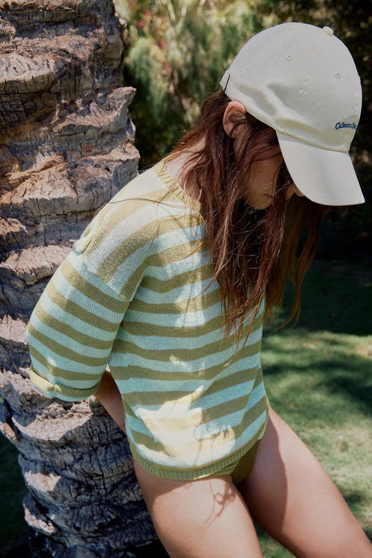 Pull en maille à rayures
