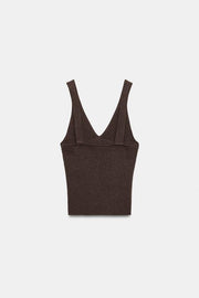 Top en maille à bretelles