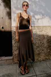 Top en maille à bretelles