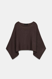 Pull cape court en maille