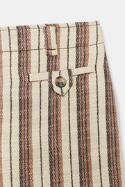 Pantalon droit à rayures
