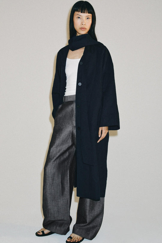 Manteau oversize en lin ZW Collection