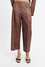 Pantalon-culotte effet froissé