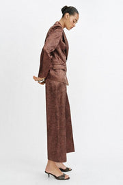 Pantalon-culotte effet froissé