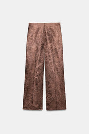 Pantalon-culotte effet froissé