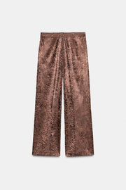 Pantalon-culotte effet froissé