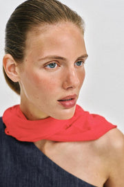 Top asymétrique en lin à épaulette