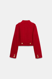 Blouson cintré à boutons