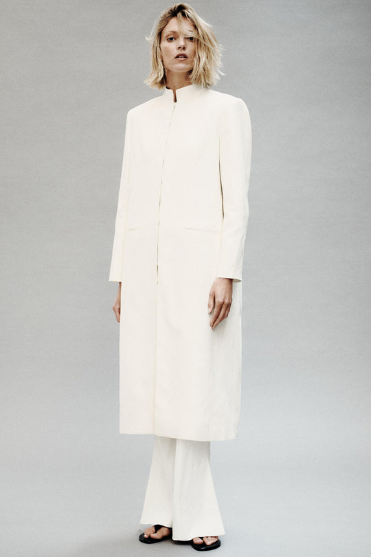 Manteau redingote en lin ZW Collection
