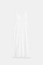 Robe corset midi en popeline