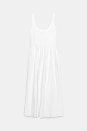 Robe corset midi en popeline