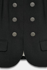 Veste cintrée à boutons et épaulettes