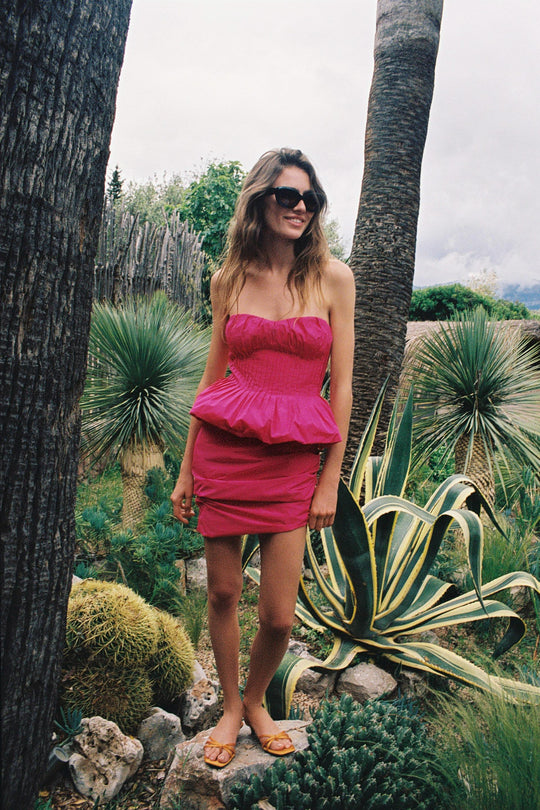 Robe mini bustier