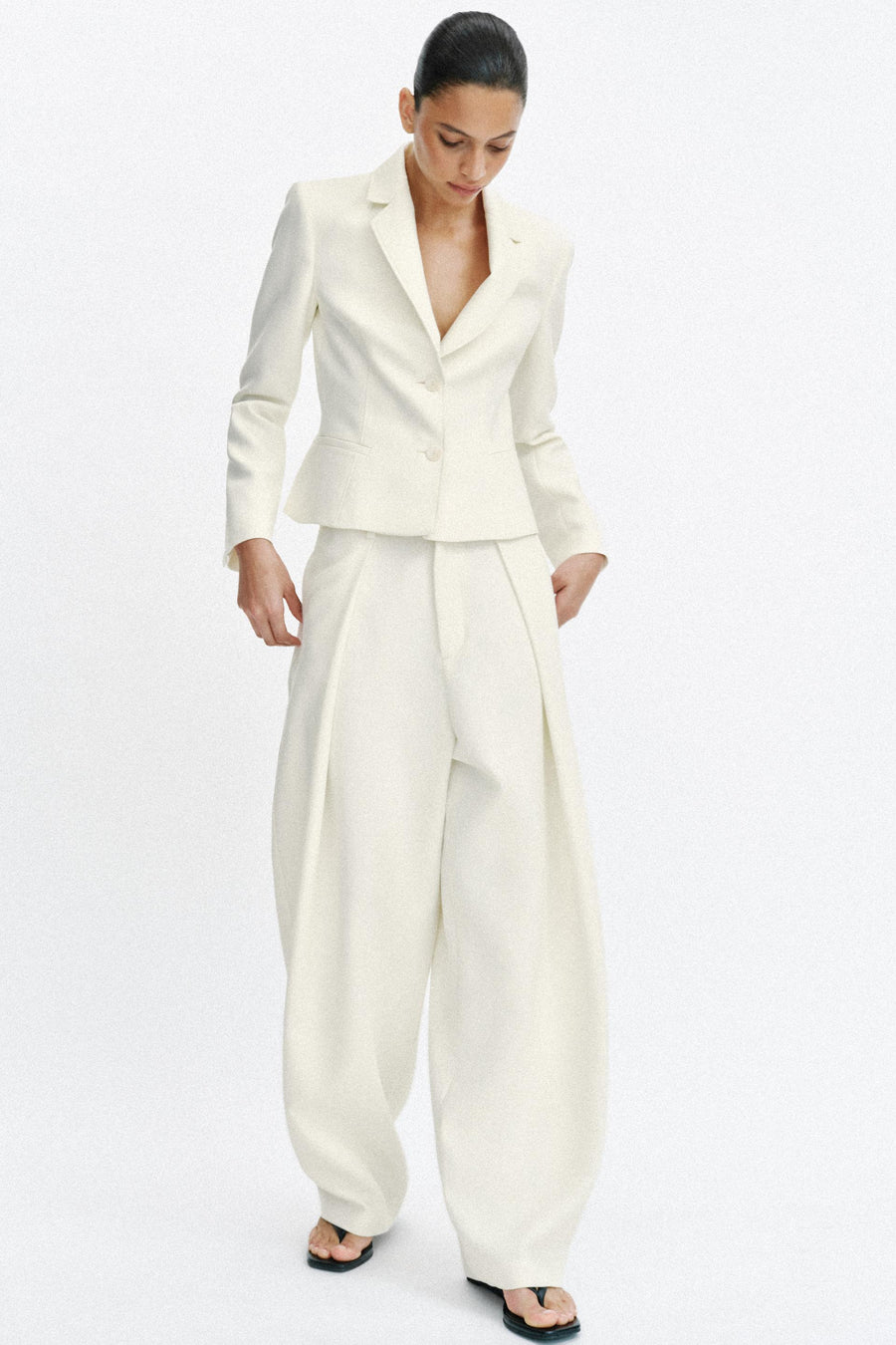 Pantalon à volume et pinces