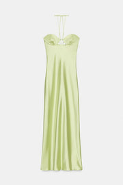 Robe midi satinée
