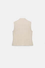 Gilet cintré à brandebourgs