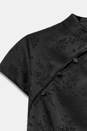 Robe courte en jacquard