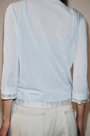 Veste contrastée en maille