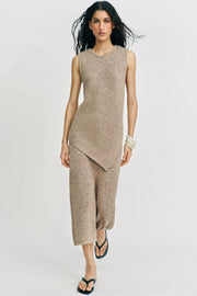 Jupe midi en maille
