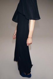 Robe longue en maille