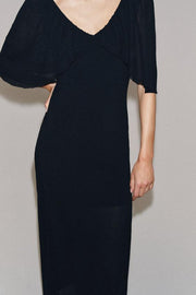 Robe longue en maille