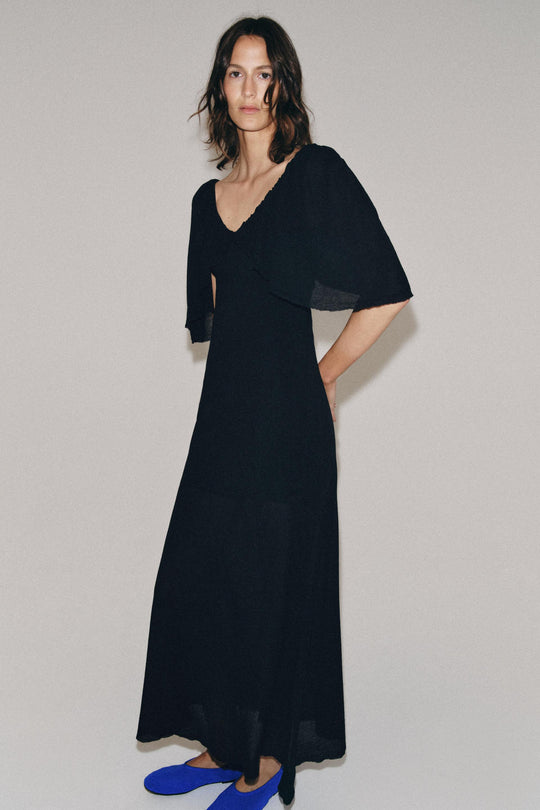 Robe longue en maille