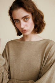 Pull en maille 100 % lin Caramel London x